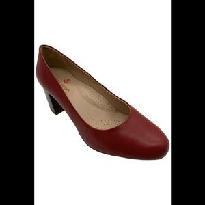 Marc Joseph New York Women's Midtown Pump Campari Nappa - Medium